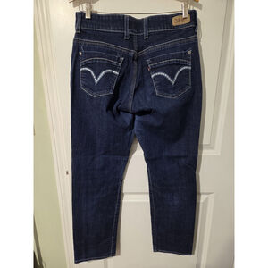 Levis 529 Curvy Boot Cut Streach Jeans Women's 31x28 Dark Wash Denim Mid Rise